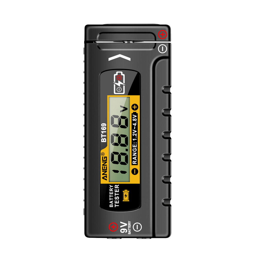 Battery Tester Digital Lcd, Fits Aa, 9V, 16340, 1.2V-4.8V Batteries 8011359157132