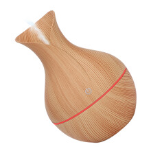 USB Ultraschall-Holz-Luftbefeuchter Luftreiniger 130 ml mit 7 Farblichtern