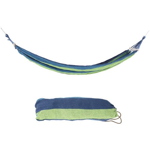 Hamac de camping léger 250kg 220x80cm BlueStripe 1