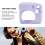 Purple Silicone Protective Case for SE Instant Camera Fall Resistant 4