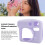 Purple Silicone Protective Case for SE Instant Camera Fall Resistant 3