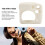Beige Silicone Protective Case for Instant Camera SE, Fall Resistant 4