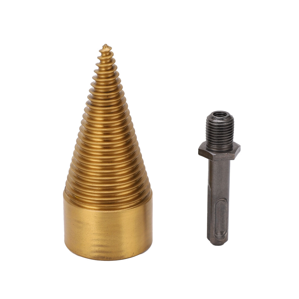 42Mm Ti Coating Twist Firewood Splitter Drill Bit, 5.7In 7651359158626