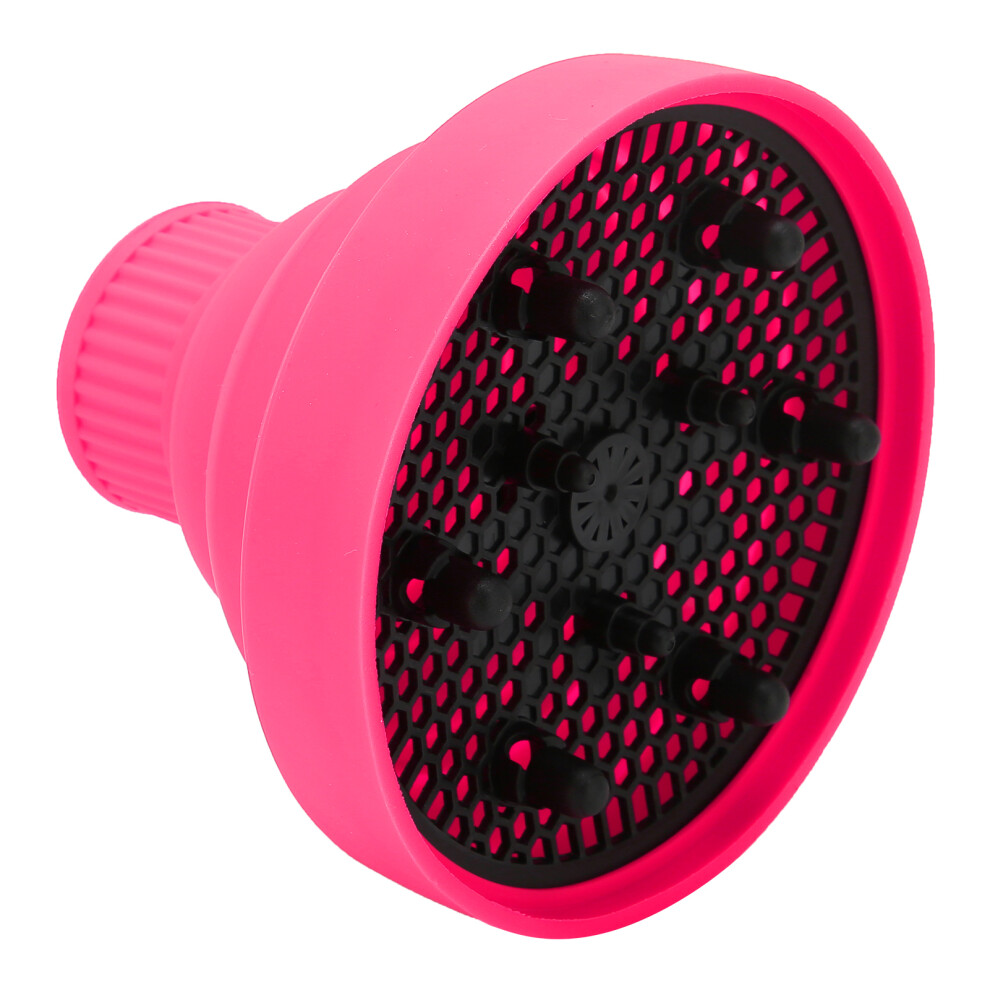 Universal Pink Silicone Hair Dryer Diffuser for Travel Fits 4-5cm Diameter