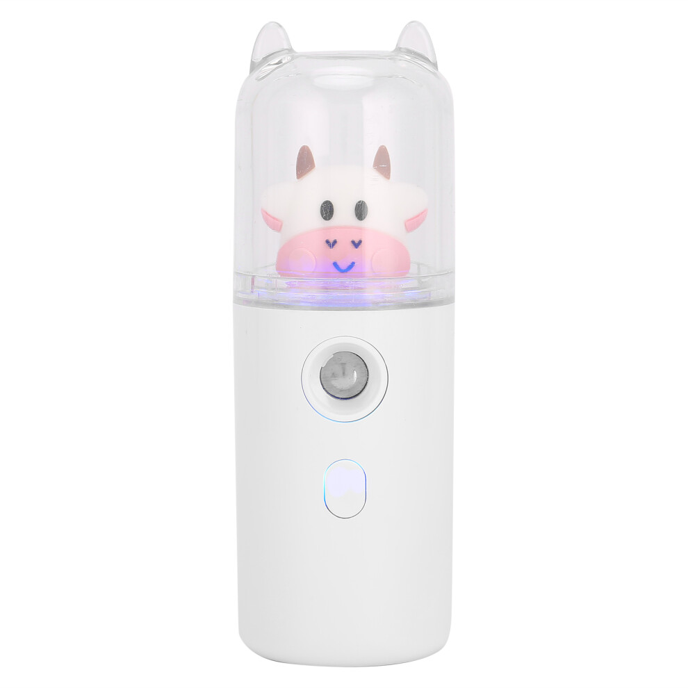 White Portable 30Ml Usb Rechargeable Mist Sprayer For Face Hydration And Moisturizing