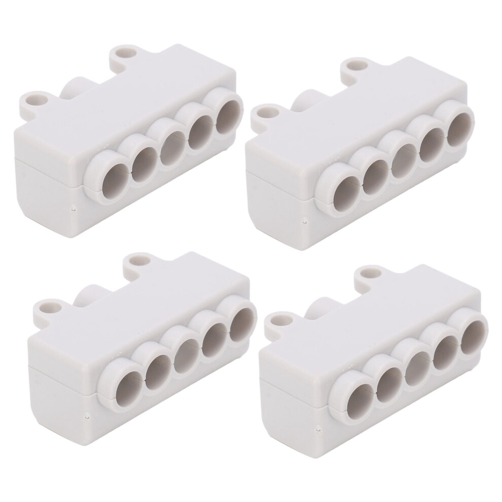 4Pcs Highpower Main Splitter T-Shape Terminal Block 400V 60A Industrial Grade 5021359167676