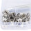 Versatile 62Pcs Snap Fastener Kit with Tools 10mm Stainless Steel 8