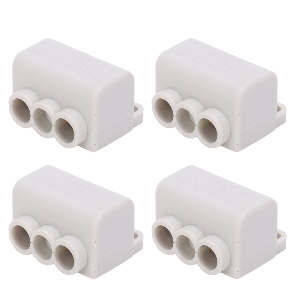 Main Splitter 4Pcs Tshape Wiring Terminal Block 400V 60A Industrial Connector 8271359168136