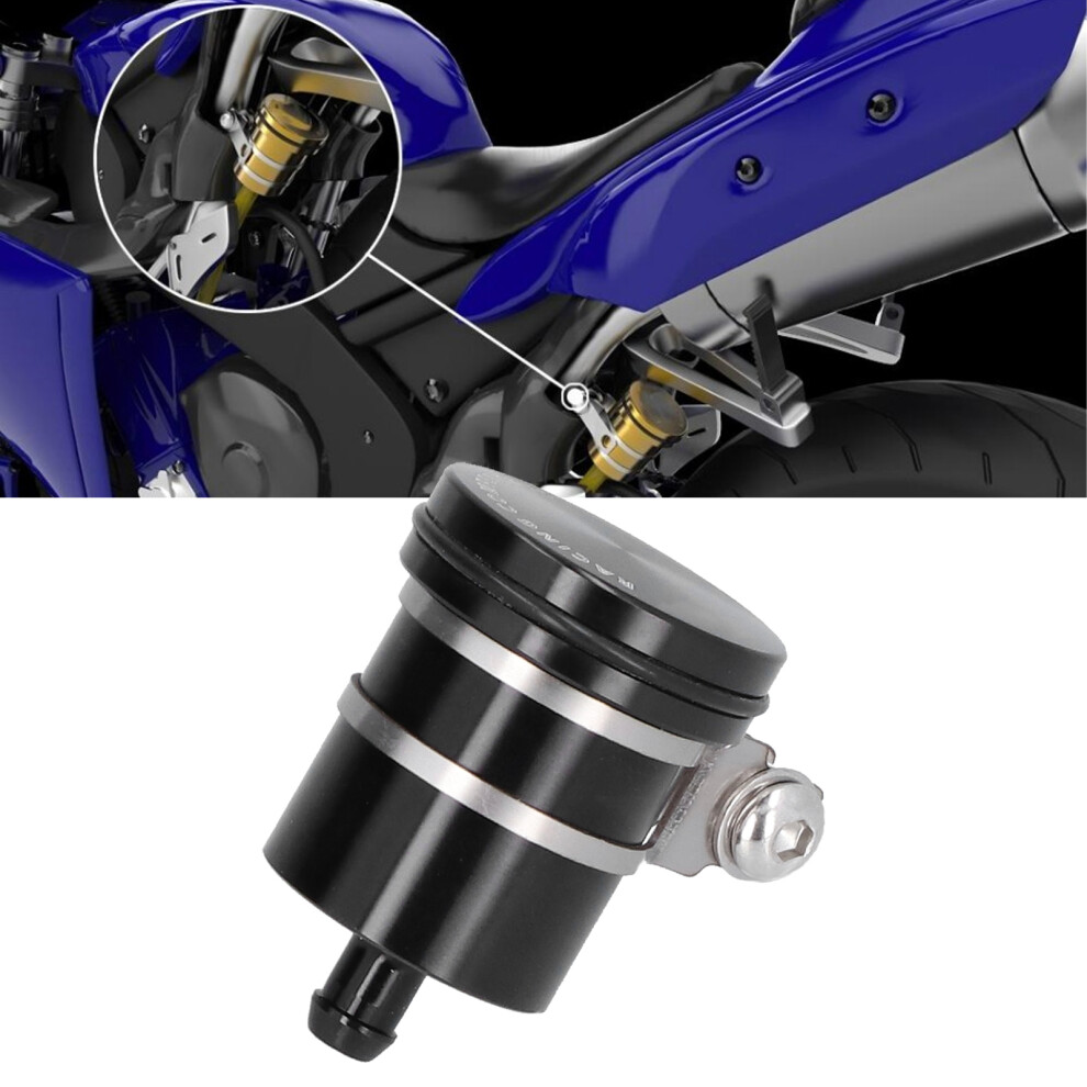 Universal Motorcycle Brake Fluid Reservoir Cup Cnc Aluminum Black 4101359168291
