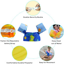 Kids Swim Vest for 22-58 Ibs, Polyester Foam Water Aid, 57x18cm