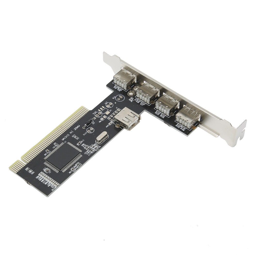 Upgrade Pc With 4-Port Usb2.0 Hub Pci Expansion Card 480Mb/S Speed 7651359172714