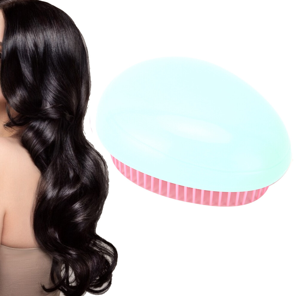 ABS & Silicone Egg Hair Brush for Effective Scalp Stimulation