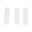 Durable Surfboard Fin Box 3Pcs Set with Fin Key & Screws - White 16