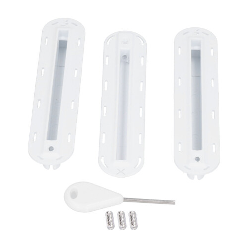 Durable Surfboard Fin Box 3Pcs Set with Fin Key & Screws - White 1