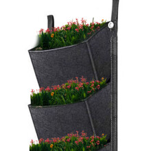 6 Pocket Hanging Plant Bags 42x12 Inch for Vertical Wall Gardening