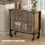 Homcom HOMCOM Mobile Drop Leaf Dining Table on Wheels with Shelf Light Brown 4