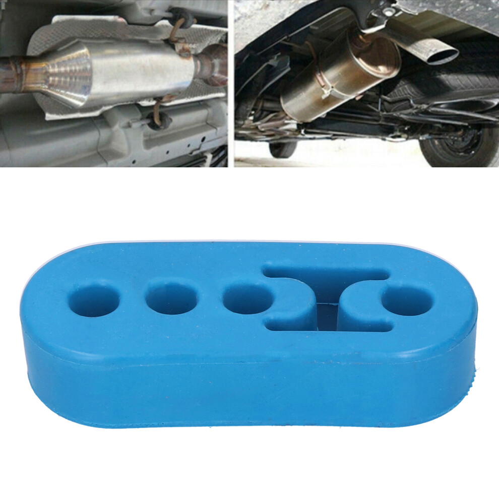 12Mm Adjustable Exhaust Pipe Hanger 4 Holes Shockproof Design Blue 8731359180045