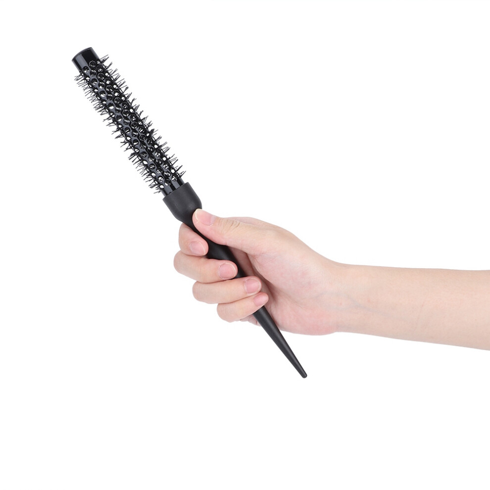 Aluminium Hairdressing Styling Comb Round Black Tube Roller Tool 03#