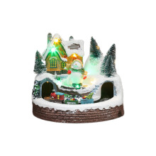 Weihnachtsbaum-Zug-Figur, glitzernder,-Schneemann-Stil