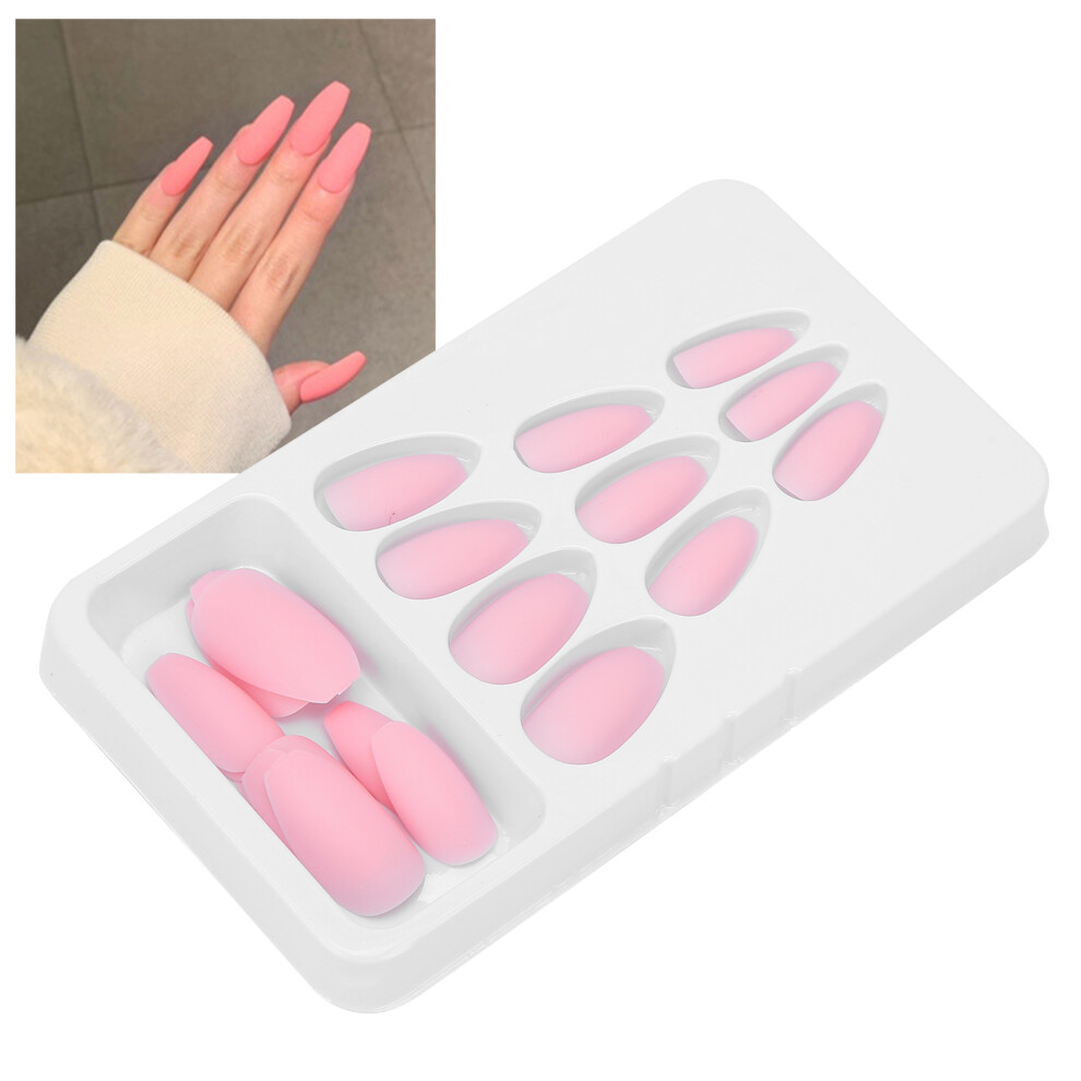 Full Cover Nail Tips 24Pcs Matte Pure Color Fake Nails F124