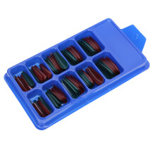 Pure Color Vollabdeckung Nagelspitzen 100 Stück ABS Heim Salon Maniküre Werkzeug