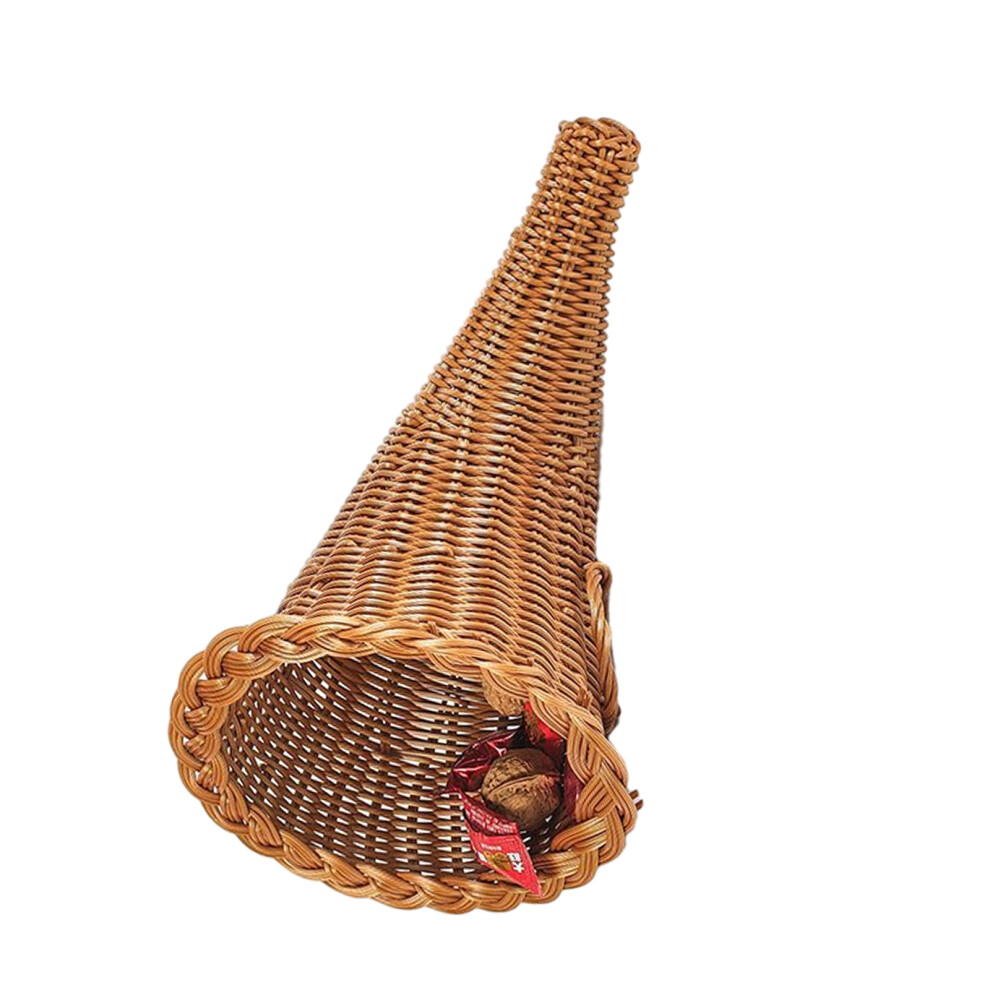 Christmas Ornaments Basket Woven Fruit Bread Holder for Home and