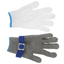 Schwere Stahlhandschuhe Stufe 5 Sicherheitschutz aus Edelstahl Handpolsterung XXXL