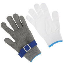 Level 5 Stainless Steel Anti-Cutting Gloves, Universal Size M