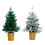 Tabletop Artificial Tree Decoration with Gold Color-White 60CM 2