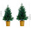 Artificial Tree Decoration with Gold Color Basin-Green 45CM 4