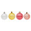 10pcs/pack Plastic Christmas Baubles for-Transparent yellow 6