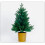 Artificial Tree Decoration with Gold Color Basin-Green 45CM 6
