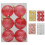 10pcs/pack Plastic Christmas Baubles for-Transparent yellow 2
