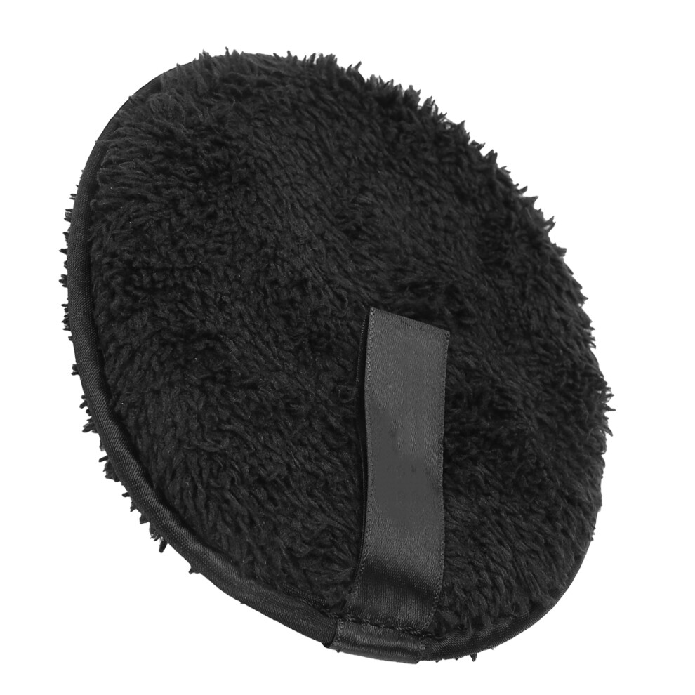 Black Doublesided Reusable Makeup Remover Pads Fiber Face Cleansing Puff