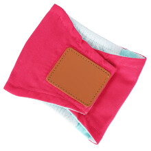 Couches pour chien réutilisables en coton, rouge, taille XL