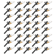 Fishing Accessory: ABS Line Sinker Metal Snaps Black 4Bags