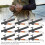 Fishing Accessory: ABS Line Sinker Metal Snaps Black 4Bags 8