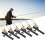 Fishing Accessory: ABS Line Sinker Metal Snaps Black 4Bags 15