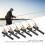 Fishing Accessory: ABS Line Sinker Metal Snaps Black 4Bags 9