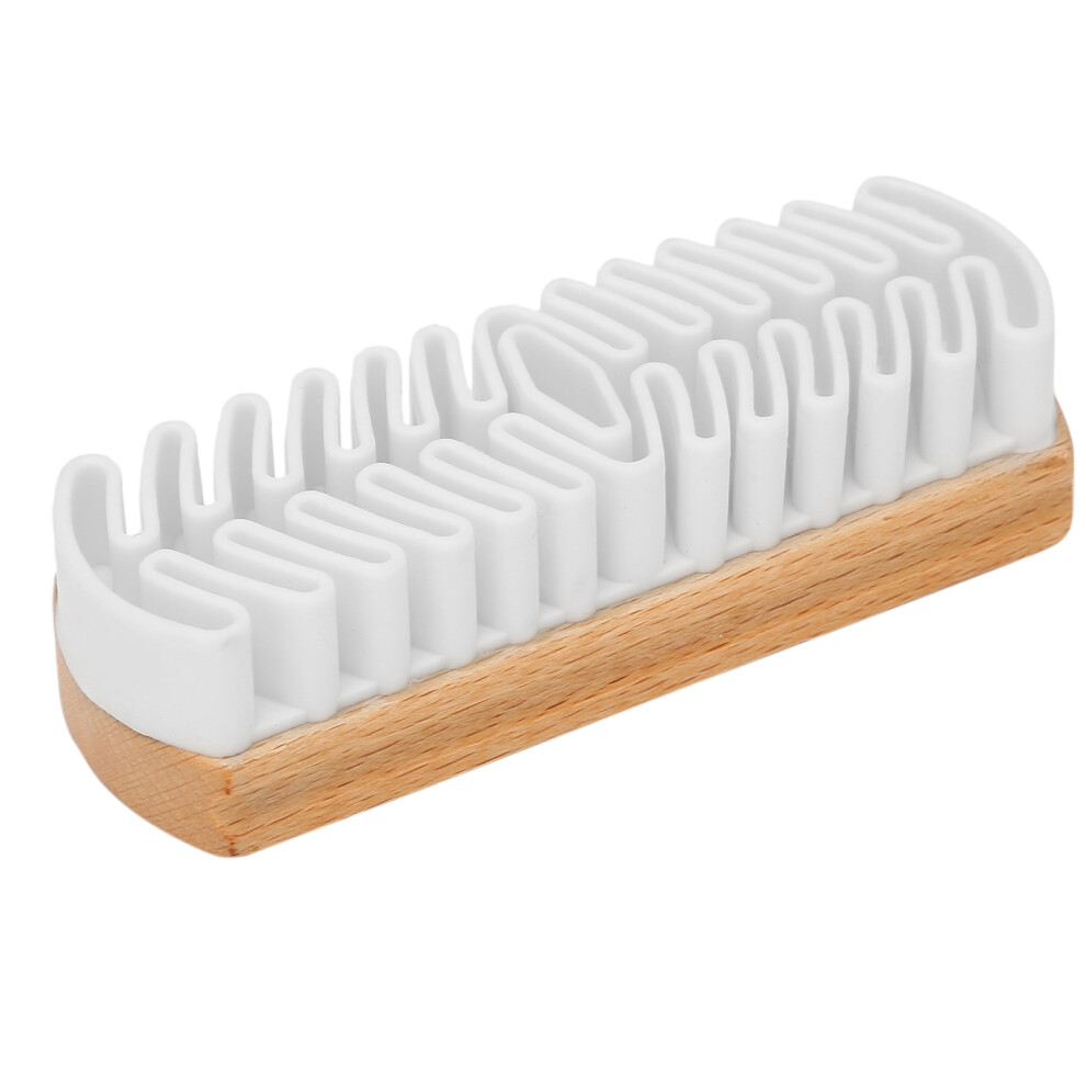 Crepe Wood Brush: Polishes & Cleans Suede Shoes Compact for Travel