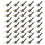 Fishing Accessory: ABS Line Sinker Metal Snaps Black 4Bags 2