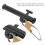 Fishing Accessory: ABS Line Sinker Metal Snaps Black 4Bags 7