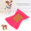 Pannolini riutilizzabili in cotone per cani, rosso, XL 11