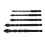 5PCS Masonry Drill Bits Set 1/4" Hex Carbide Cemented 5-12mm 16