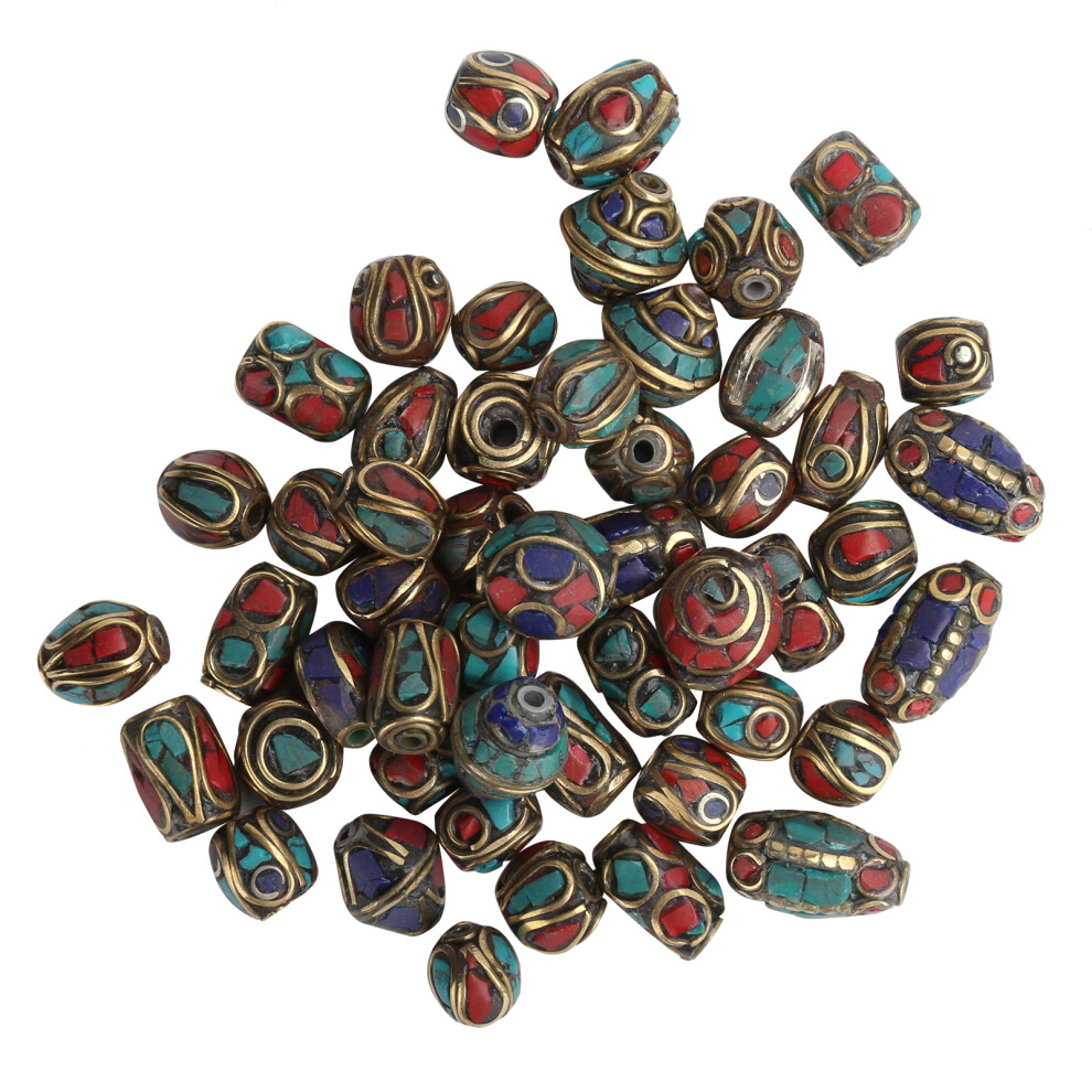 50PCS DIY Beaded Antique Golden Jewelry Making Beads, 8-13mm-image-OPC-PMTMBZV-NEW