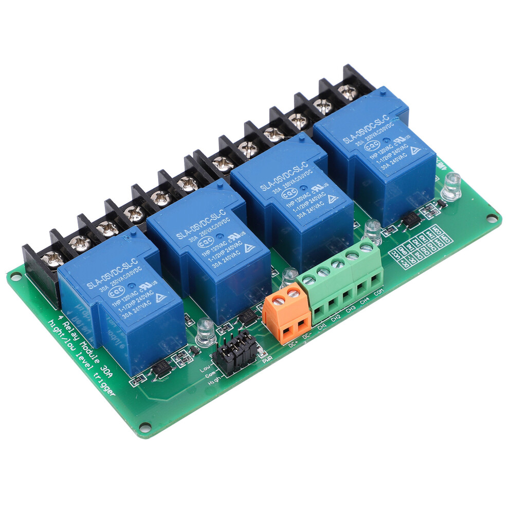 Optocoupler-Isolated 5V 4 Channel Relay Module 30A High Load 8291359189849