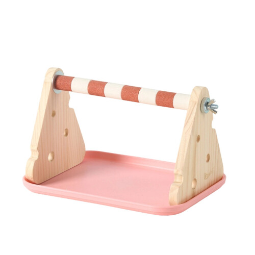 Bird Perch Training Stand With NonSlip Base Texture-cheese M