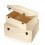 Unfinished Wooden Box with Hinged Lid and Front Clasp,Rectangle 1