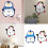 Silents None Ticking Wall Clocks Battery-Light Blue L 3
