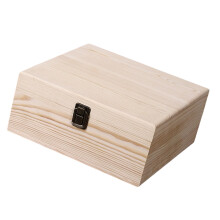 Reusable Pine Storage Box For Wedding Celebration-L Wood Color